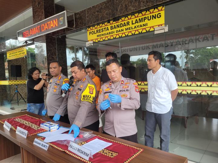 Curi Motor Demi Pakai Sabu dan Bermain Slot, Seorang Residivis Curanmor di Bandar Lampung Kembali Ditangkap Polisi